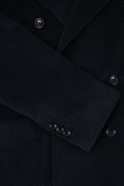 Costume croisé velours côtelé - Marine