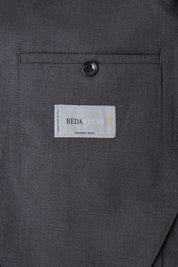 Costume croisé en laine stretch - Gris anthracite