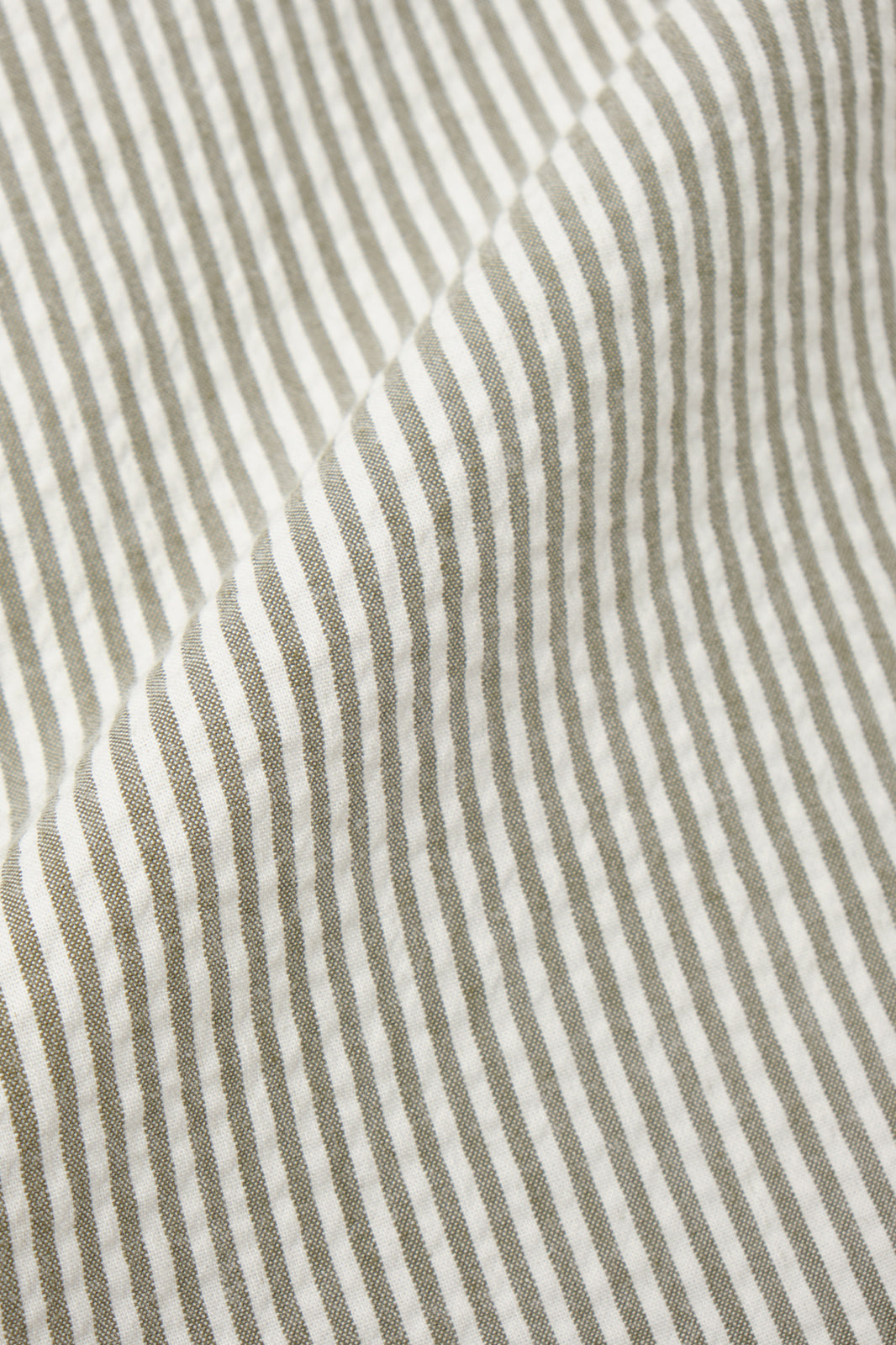 Costume croisé à rayures Seersucker - Blanc et kaki
