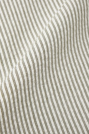 Costume croisé à rayures Seersucker - Blanc et kaki