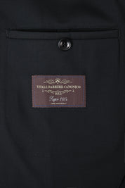 Double-breasted wool suit with patch pockets - Black - Swiss price 409