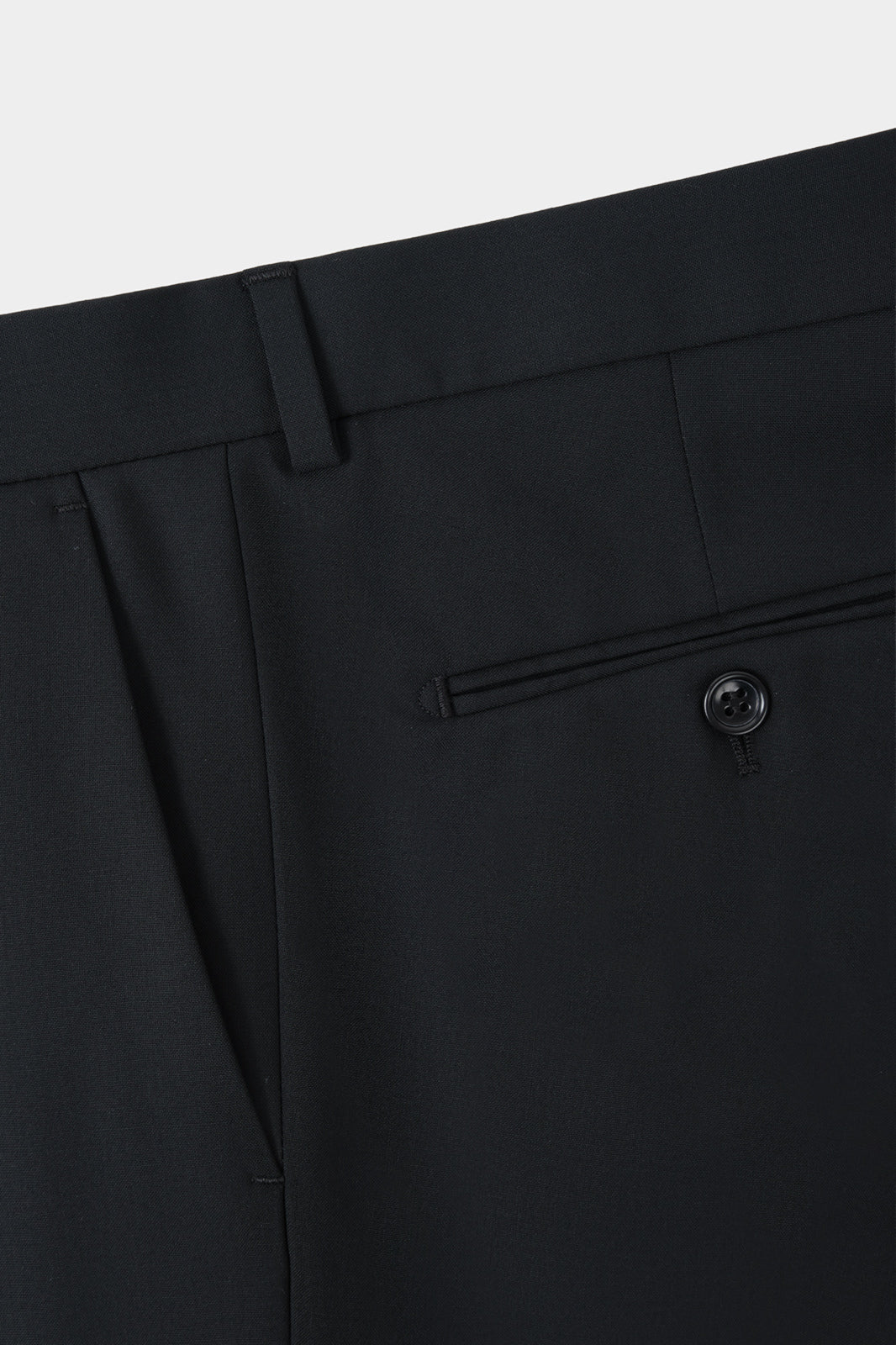 Double-breasted wool suit with patch pockets - Black - Swiss price 409