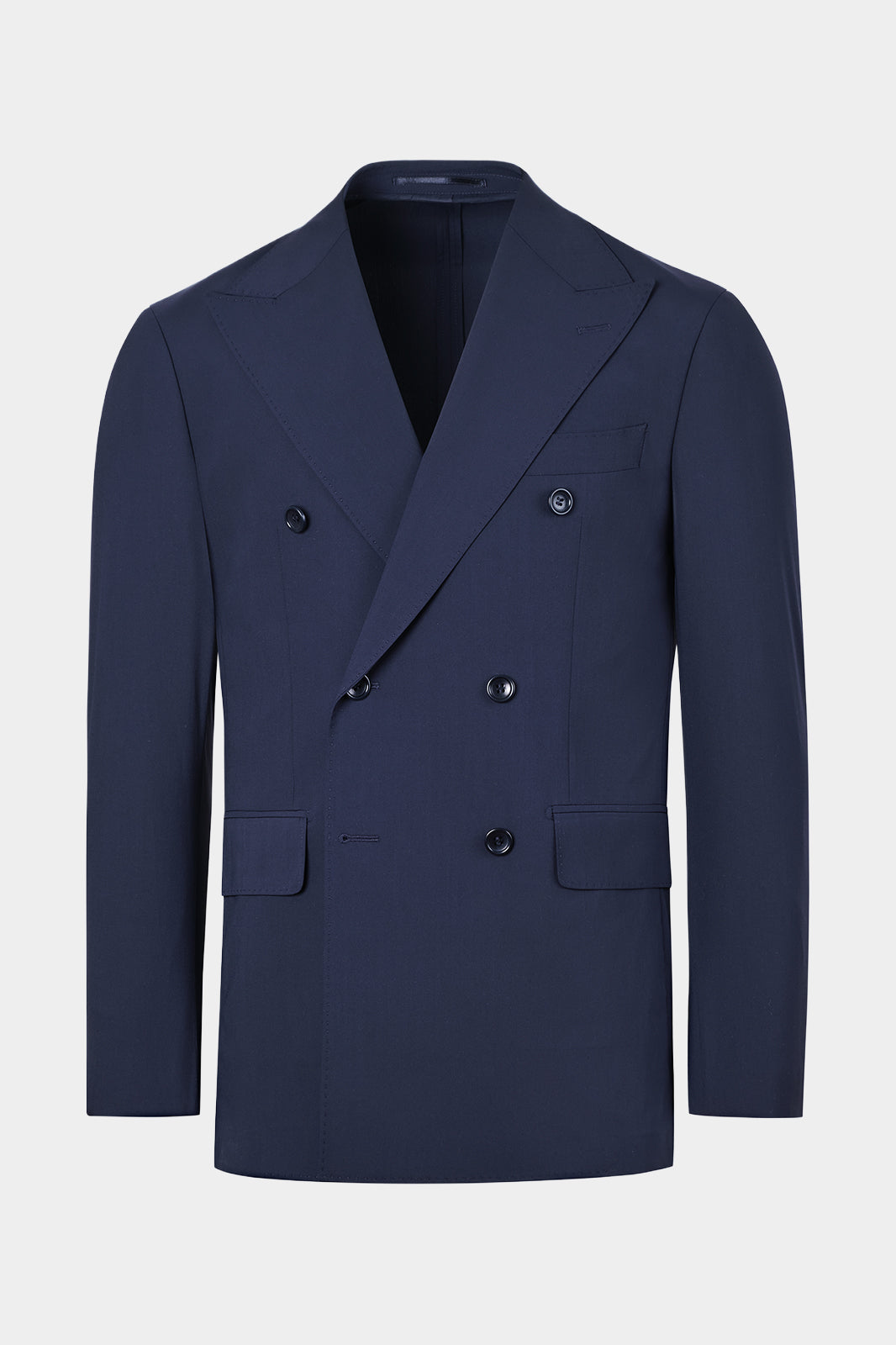 Costume croisé poches à rabats - Marine