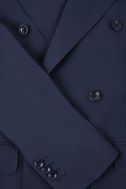 Costume croisé poches à rabats - Marine