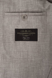 Costume croisé Prince de Galles - Greige clair