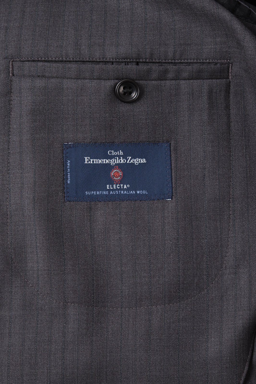 Costume croisé - Gris à rayures fondues