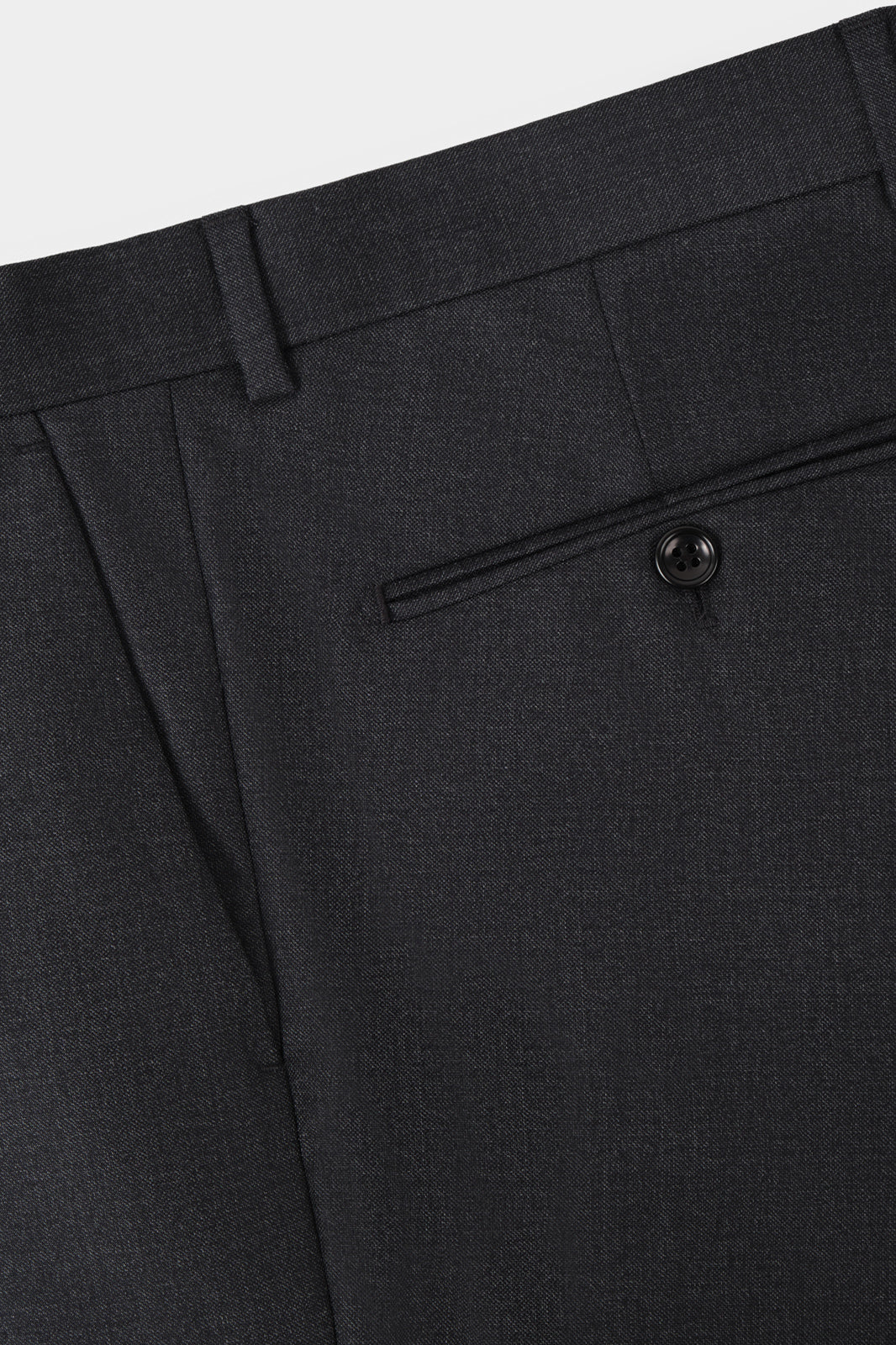 Double-breasted wool suit - Charcoal grey
