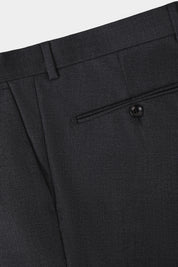Double-breasted wool suit - Charcoal grey
