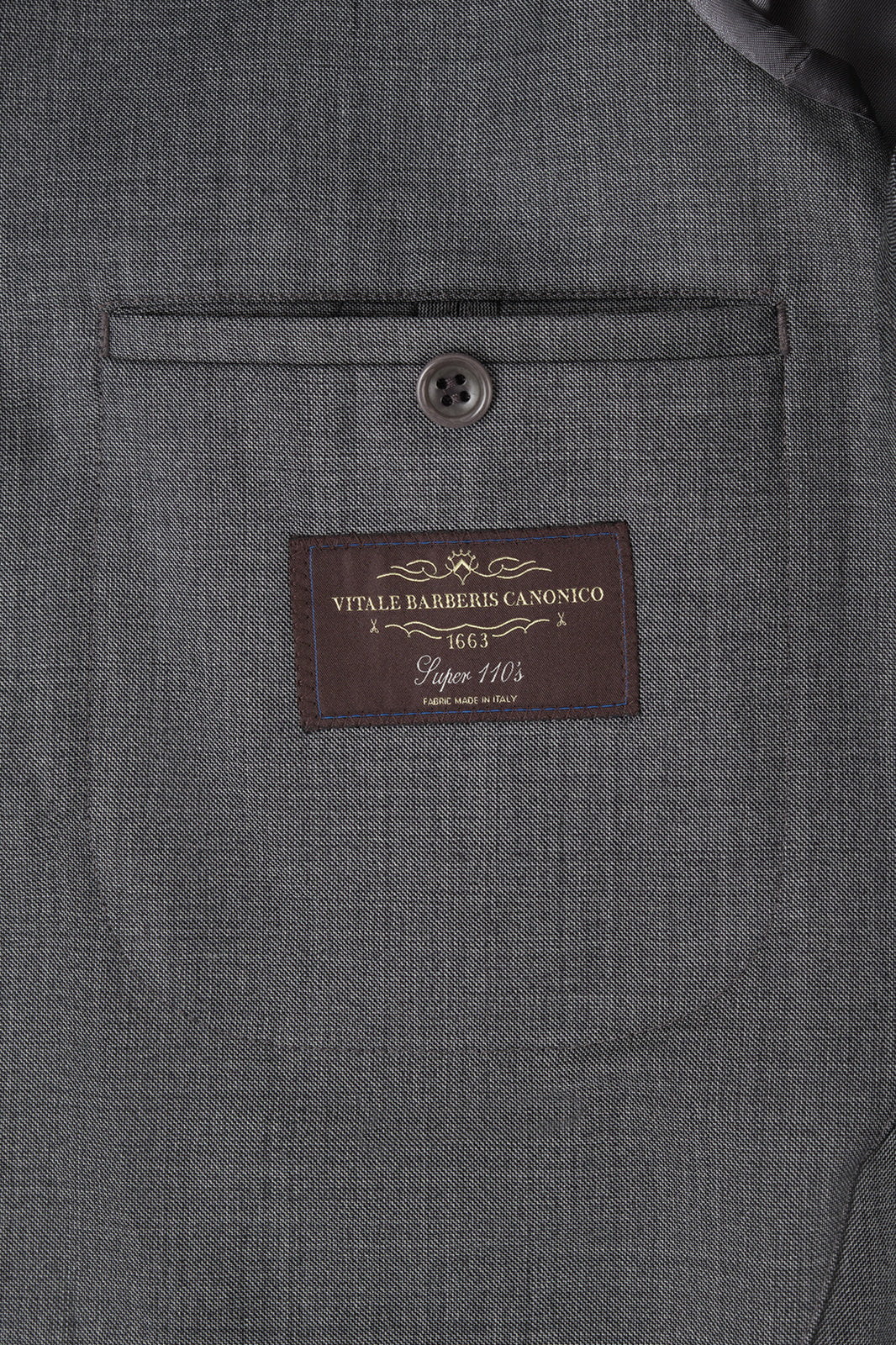 Double-breasted wool suit - Charcoal grey