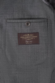 Double-breasted wool suit - Charcoal grey