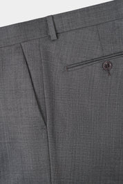 Double-breasted wool suit - Charcoal grey