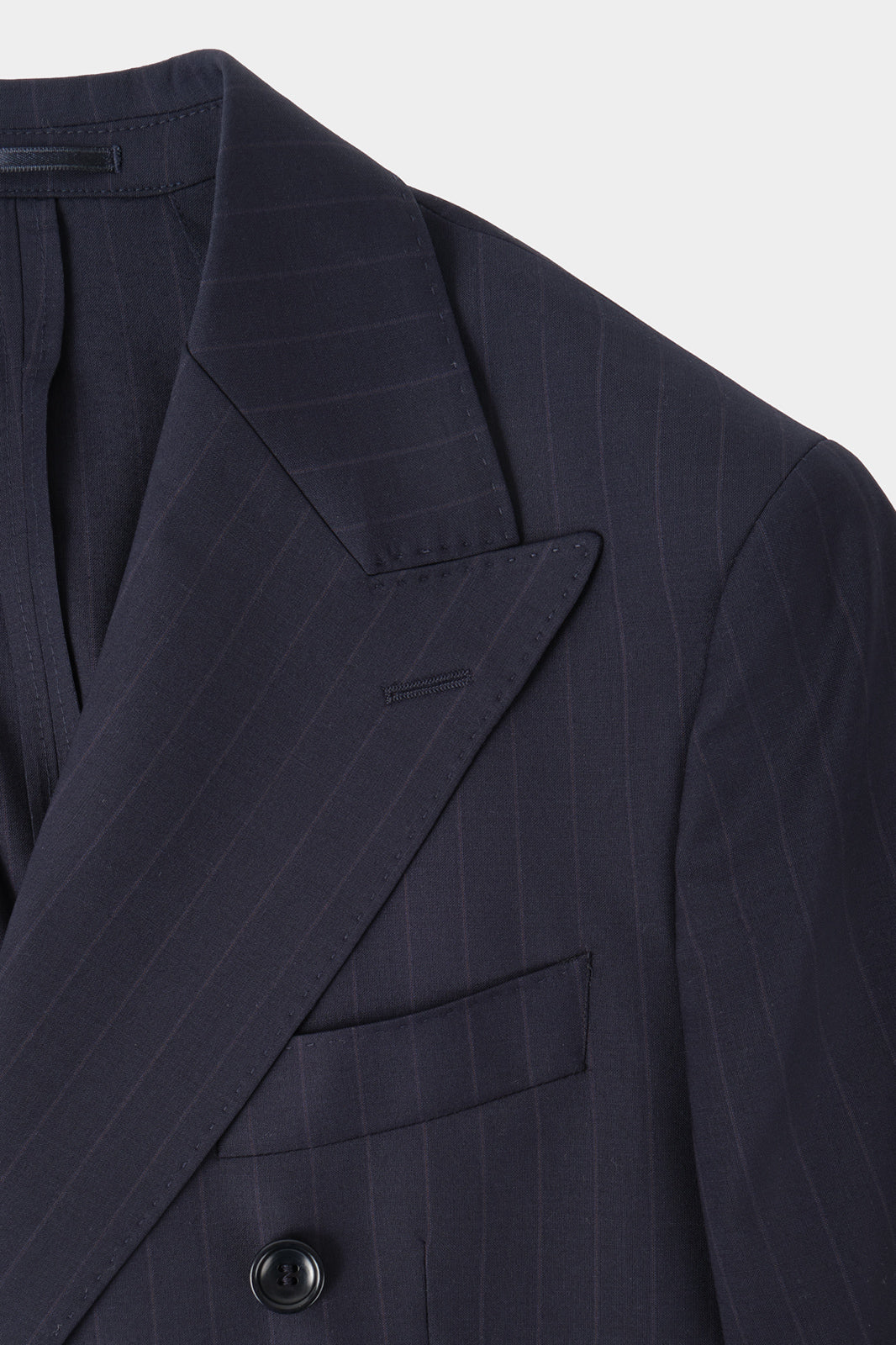 Double-breasted suit with faded stripes - Black - Swiss price 409 - to be checked by Dorit
