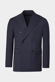 Double-breasted suit with faded stripes - Black - Swiss price 409 - to be checked by Dorit