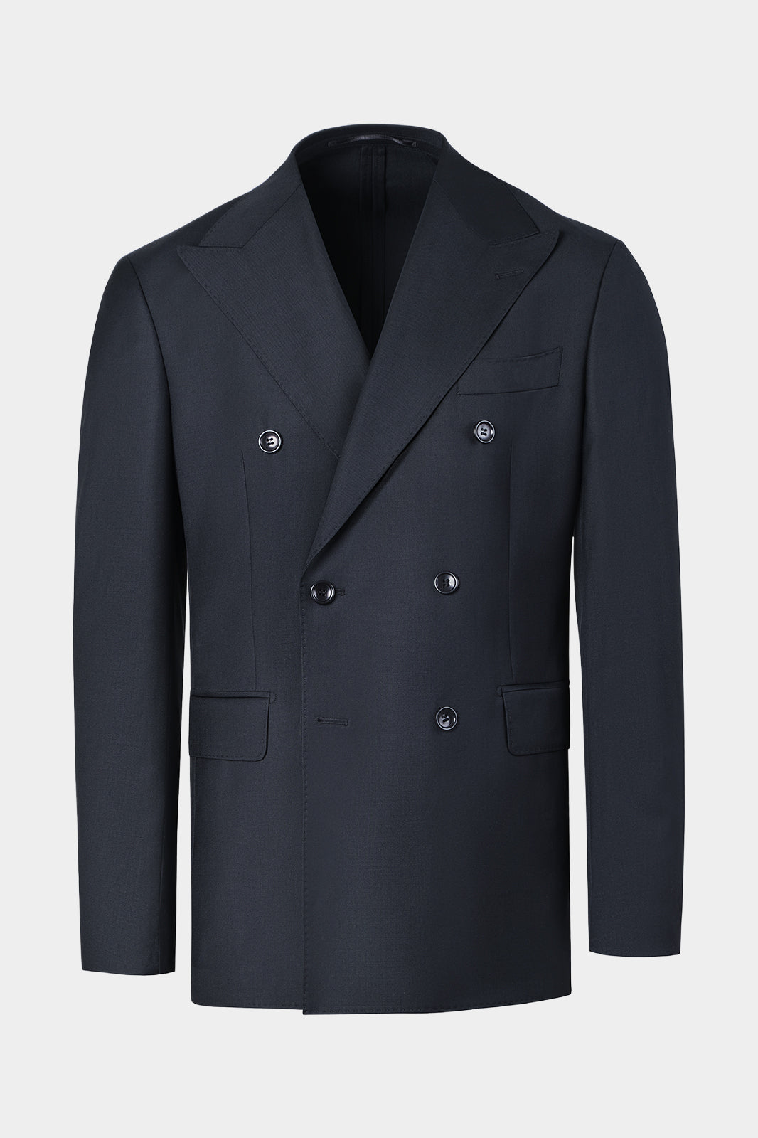 Costume croisé poche à rabats - Marine