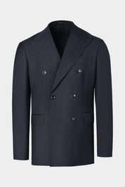 Costume croisé poche à rabats - Marine