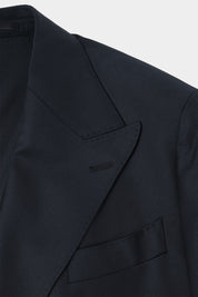 Costume croisé poche à rabats - Marine