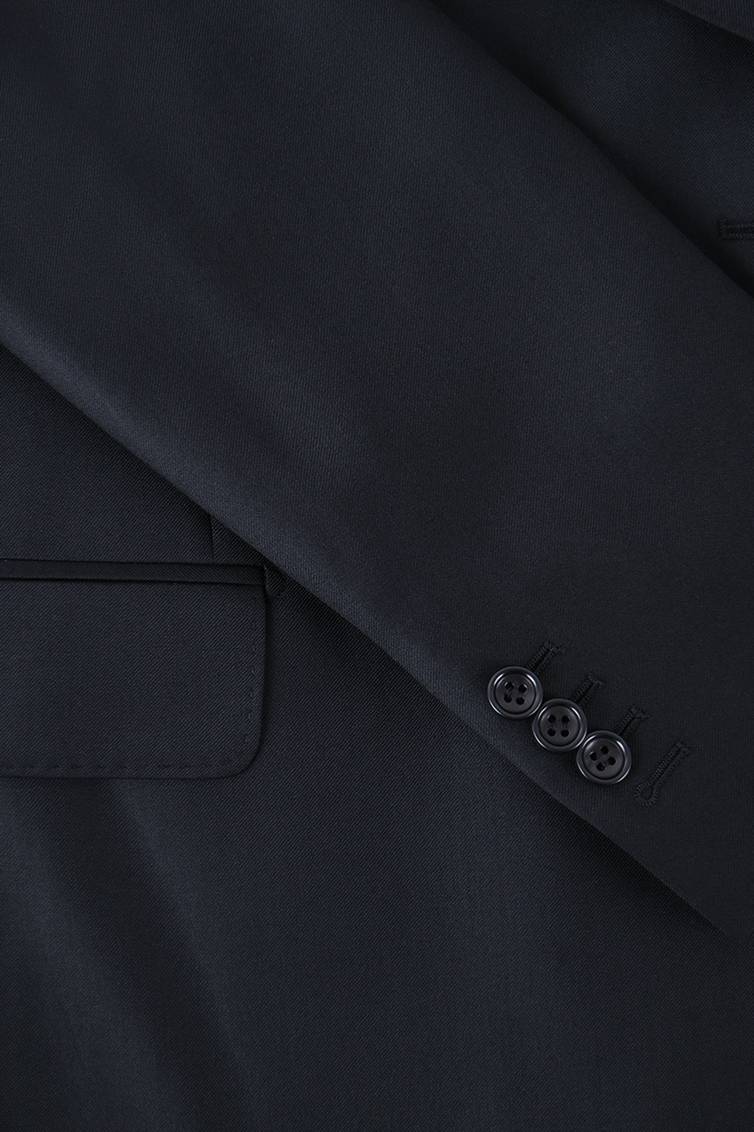 Costume croisé poche à rabats - Marine