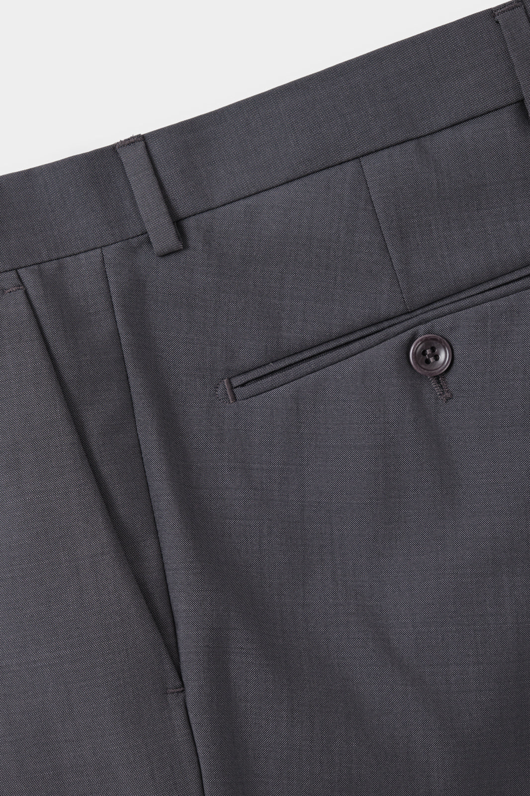Costume croisé en laine et mohair - Gris