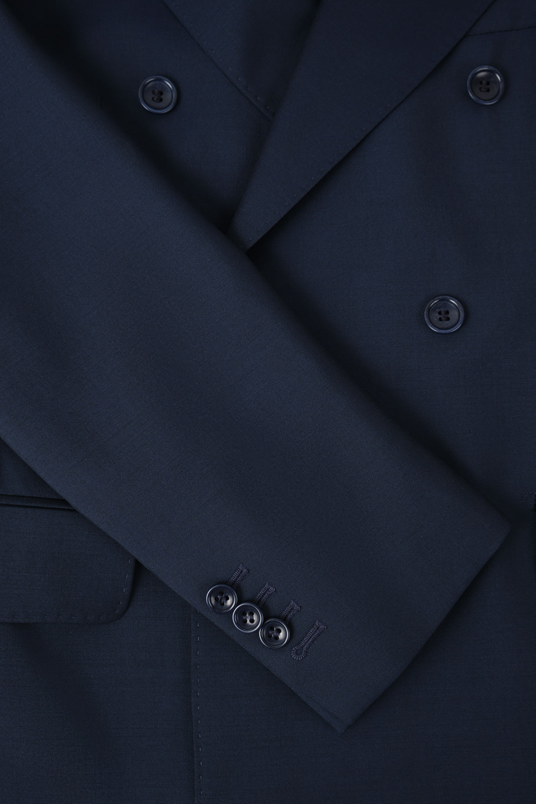 Double-breasted wool suit - Charcoal grey