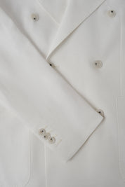 Costume croisé lin mélangé - Blanc