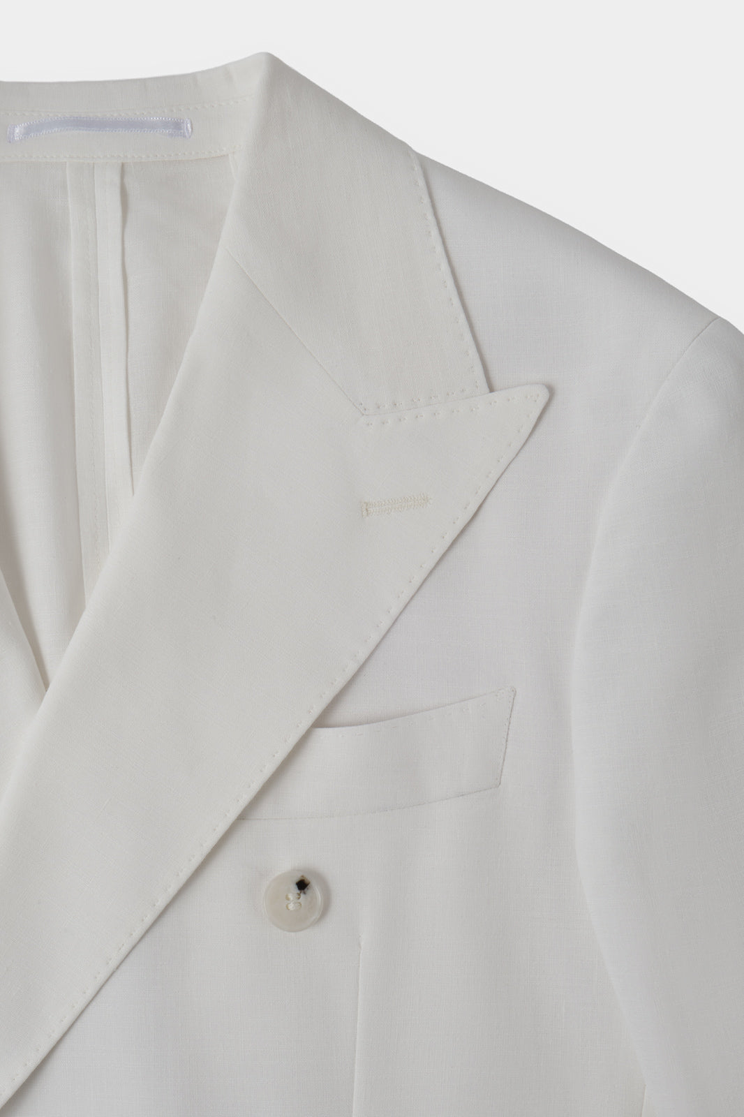 Costume croisé lin mélangé - Blanc