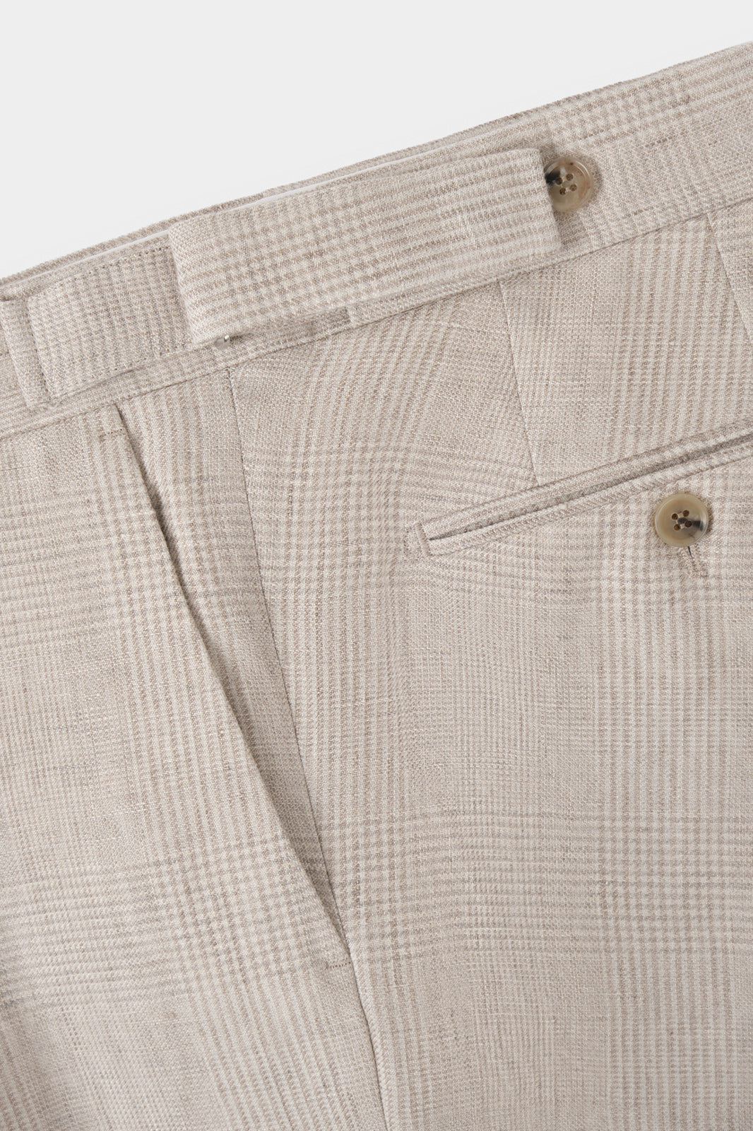 Linen double-breasted suit - Prince of Wales check - Swiss price 409 - to be checked by Dorit