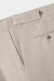 Linen double-breasted suit - Prince of Wales check - Swiss price 409 - to be checked by Dorit