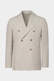 Linen double-breasted suit - Prince of Wales check - Swiss price 409 - to be checked by Dorit