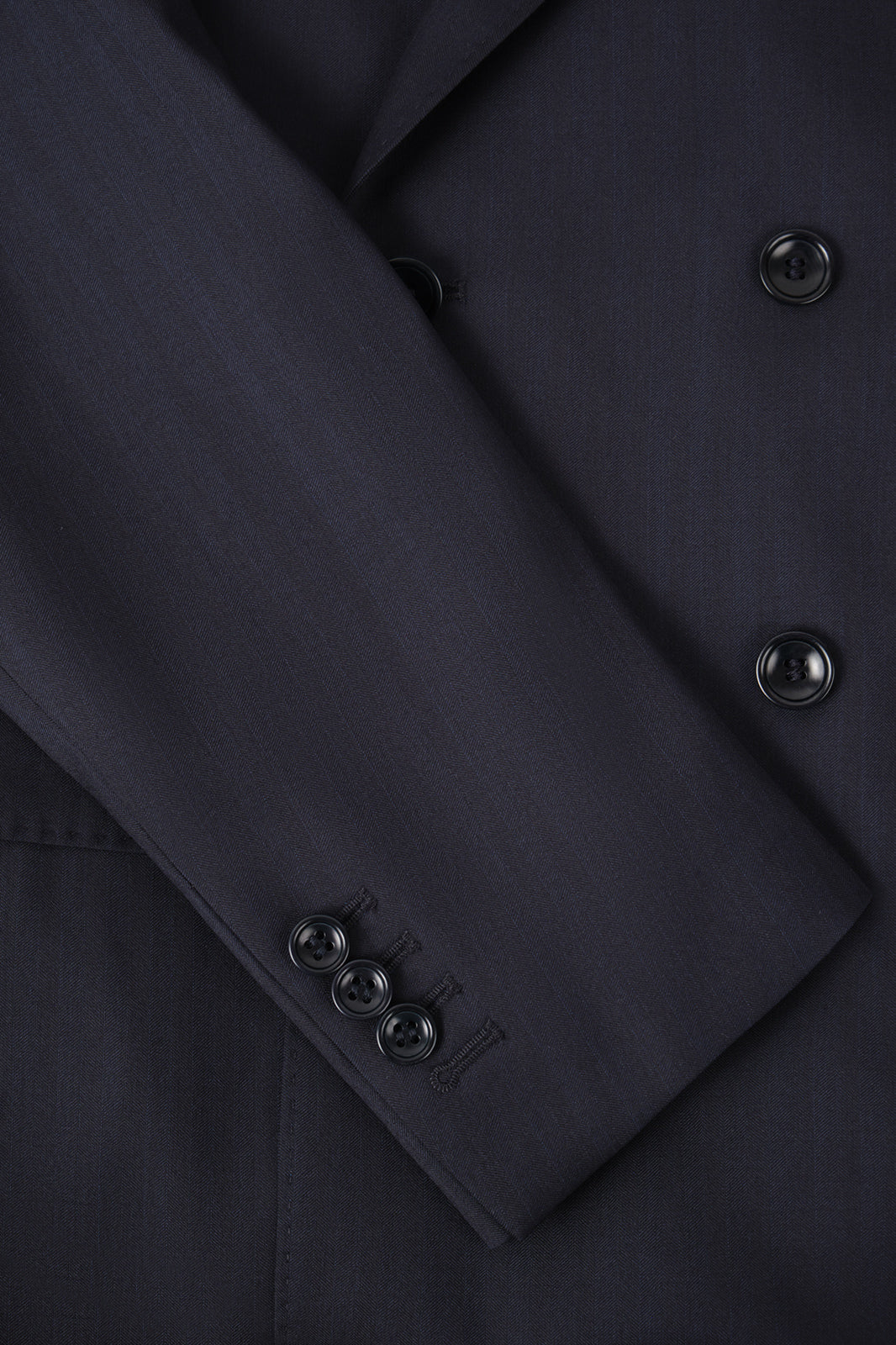 Double-breasted suit and trousers with adjustable tabs - Grey with stripes