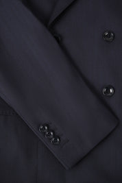 Double-breasted suit and trousers with adjustable tabs - Grey with stripes