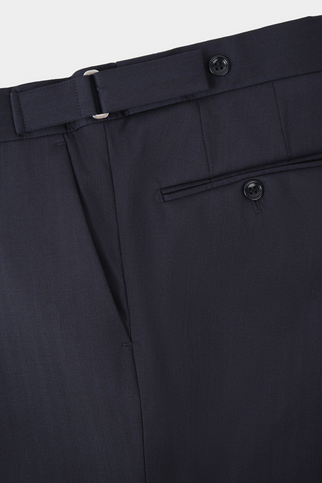Double-breasted suit and trousers with adjustable tabs - Grey with stripes