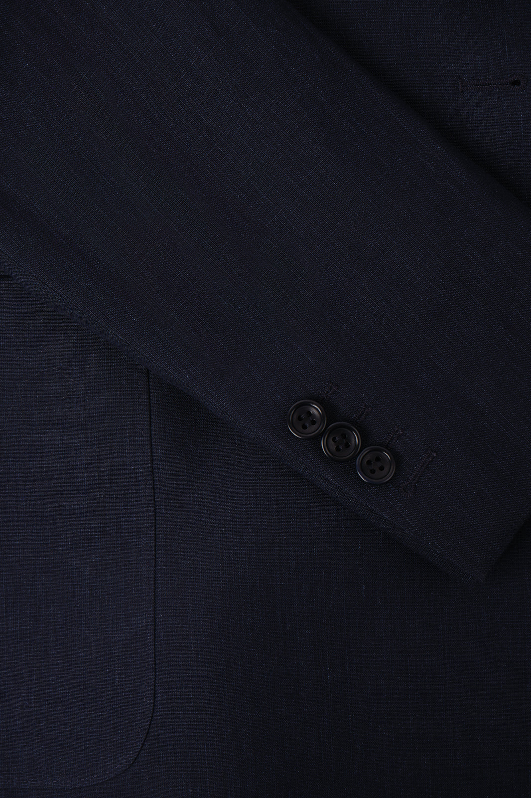 Double-breasted suit with patch pocket and drawstring trousers - Dark blue