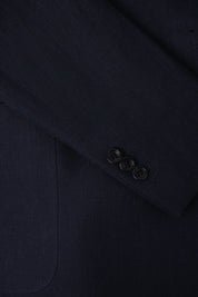 Double-breasted suit with patch pocket and drawstring trousers - Dark blue
