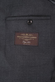 Double-breasted suit and trousers with adjustable tabs - Anthracite grey