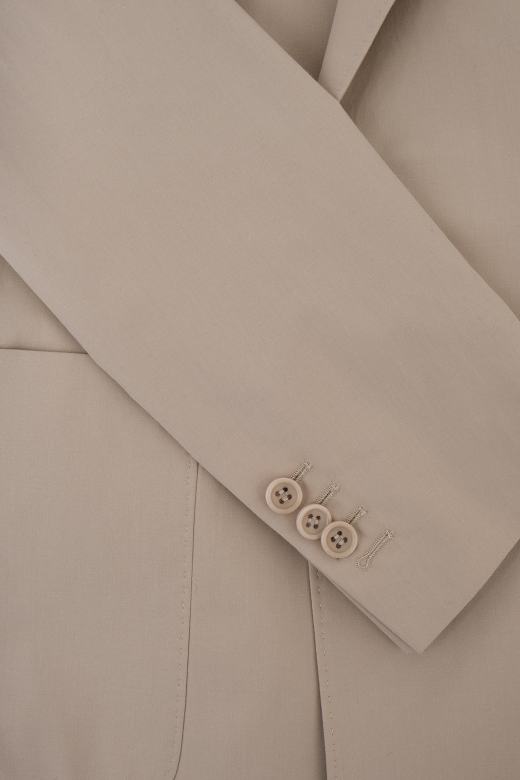 Costume croisé et pantalon pattes de serrage - Beige