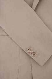 Costume croisé et pantalon pattes de serrage - Beige