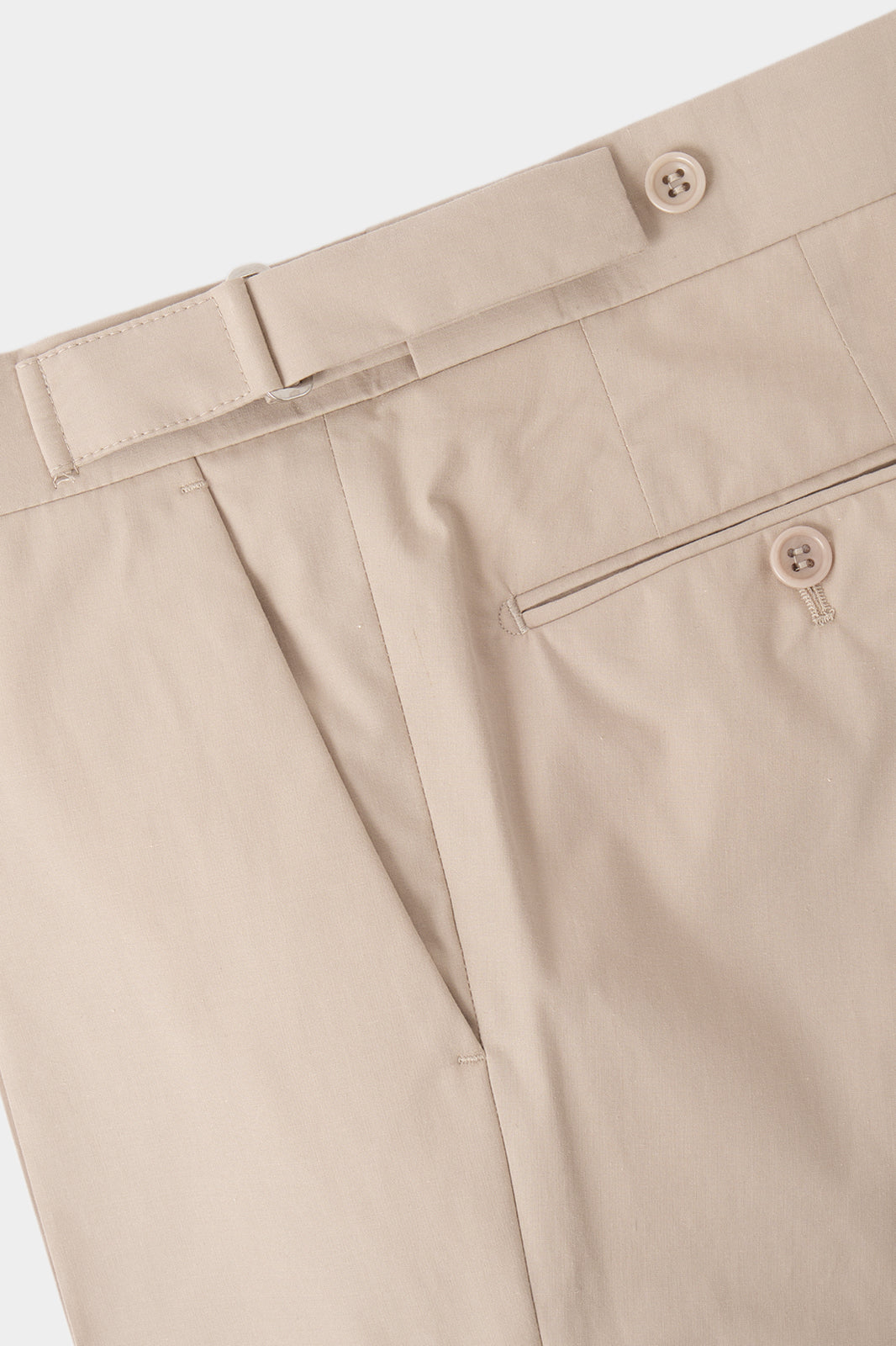 Arrow lapel suit and drawstring trousers - Beige