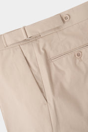 Arrow lapel suit and drawstring trousers - Beige