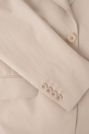 Arrow lapel suit and drawstring trousers - Beige