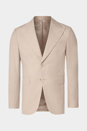 Arrow lapel suit and drawstring trousers - Beige