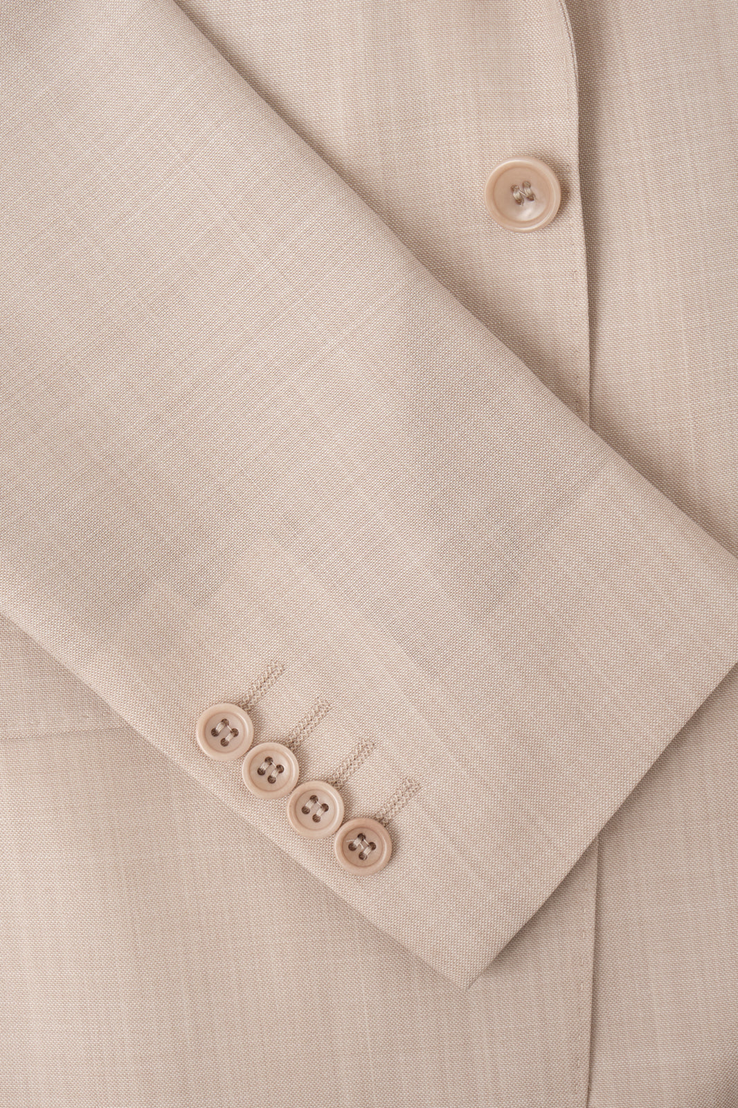 Arrow lapel suit and drawstring trousers - Light beige