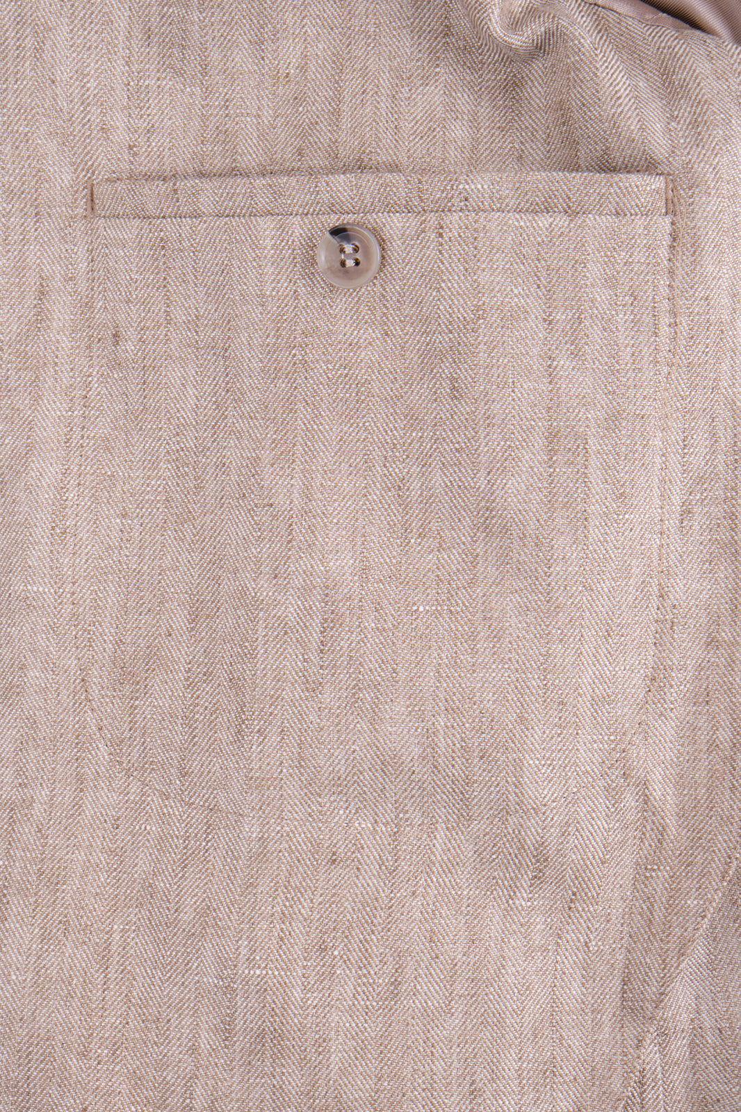 Veste en lin poche plaquée - Beige