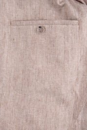 Veste en lin poche plaquée - Beige