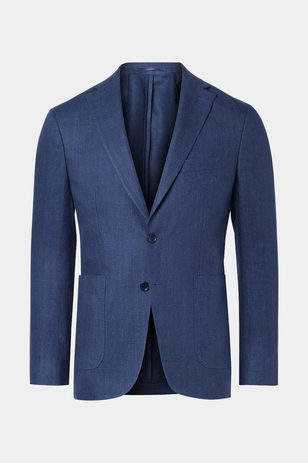 Découvrez notre veste en coupe cintrée en 100% lin, composé de 2 boutons sans épaulette et non doublée avec les poches plaquées sur le devant.