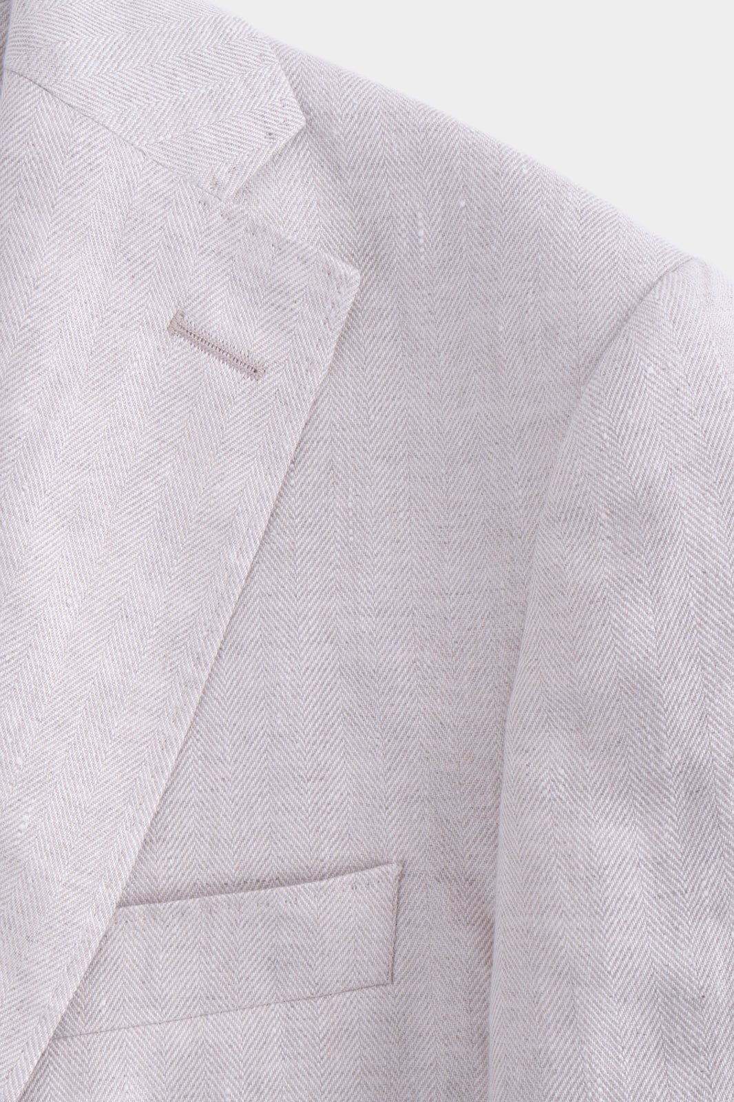 Veste en lin poche plaquée - Gris clair