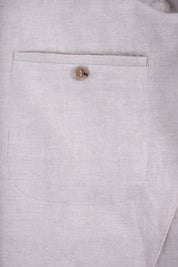 Veste en lin poche plaquée - Gris clair