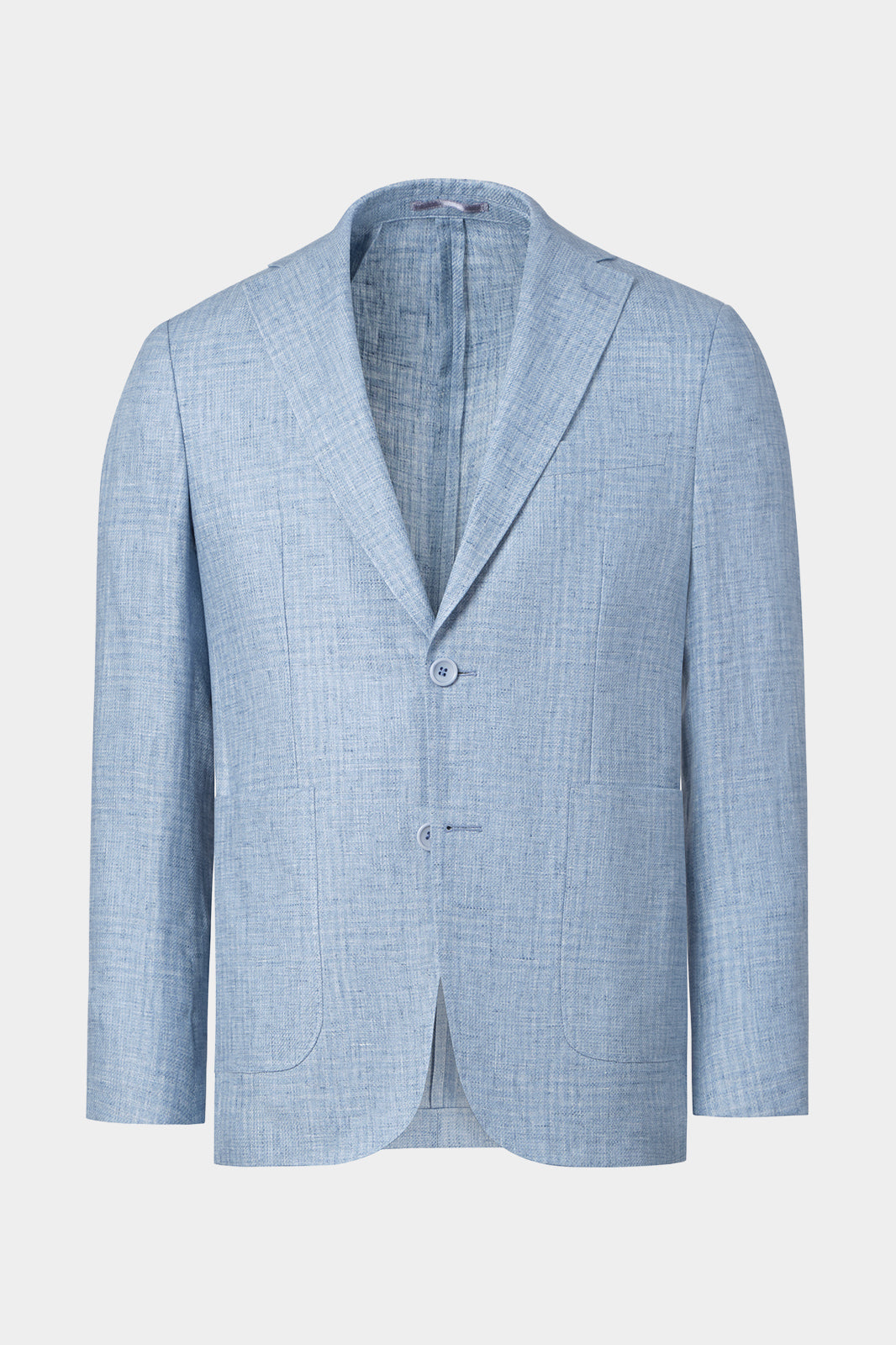 Veste en lin Zegna en Prince de Galles bleu ciel