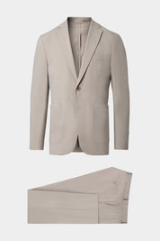 Costume poche plaquée - Beige