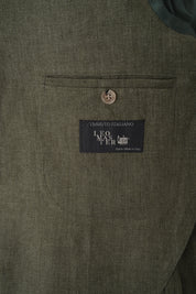 Costume poche plaquée en lin - Kaki