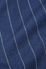 Costume poche plaquée à rayures - Marine et blanc